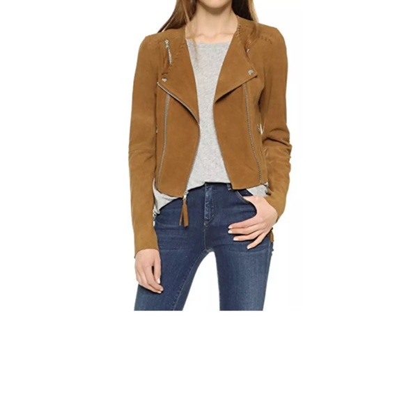 Paige Tiana Suede Genuine Leather Jacket - barely worn - great condition - Picture 1 of 3